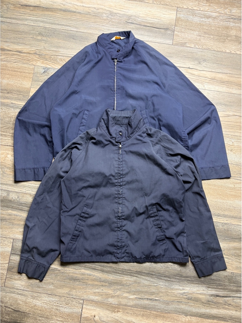 Vintage Pacific Trail Navy Blue Zip-Up Jackets - Set of 2